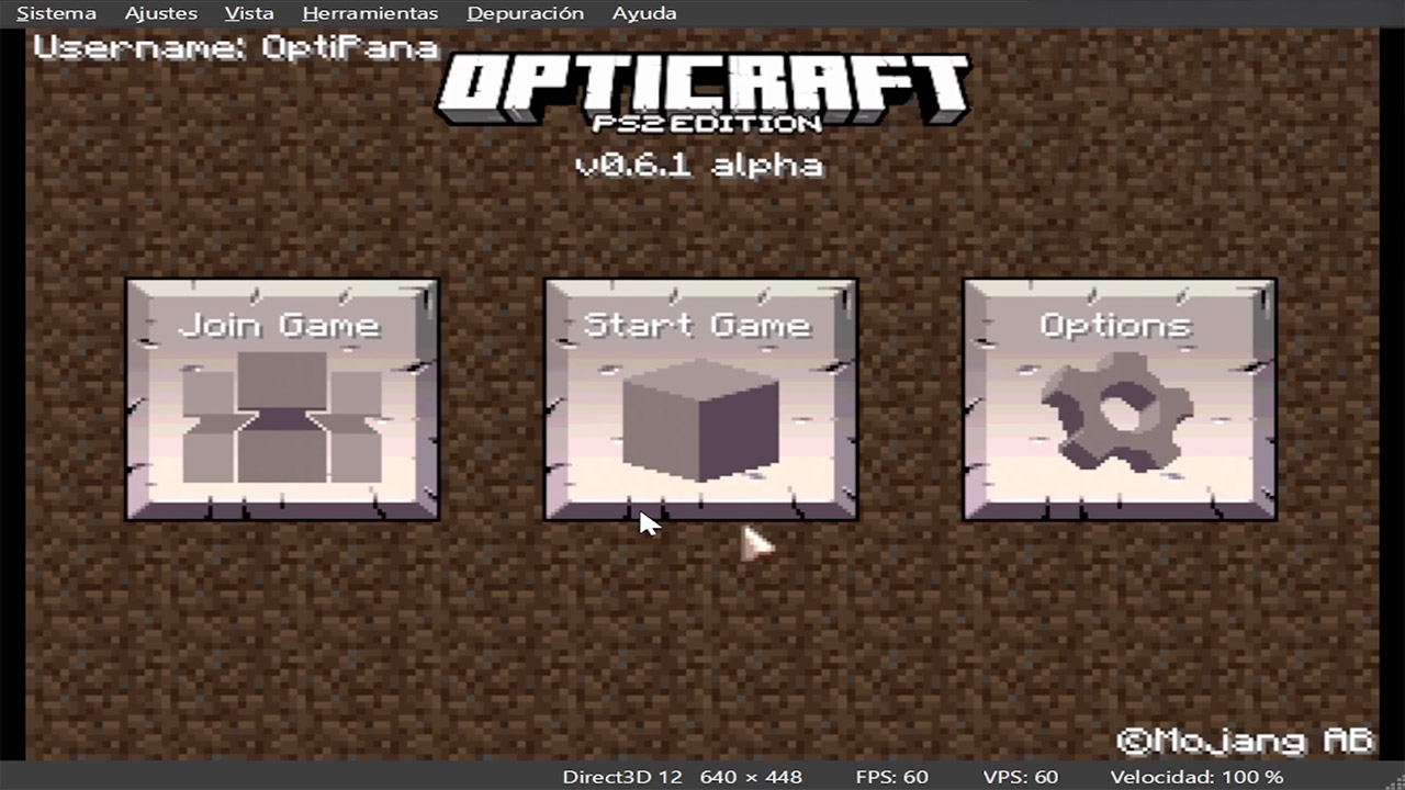 OptiCraft Minecraft PlayStation 2 Port