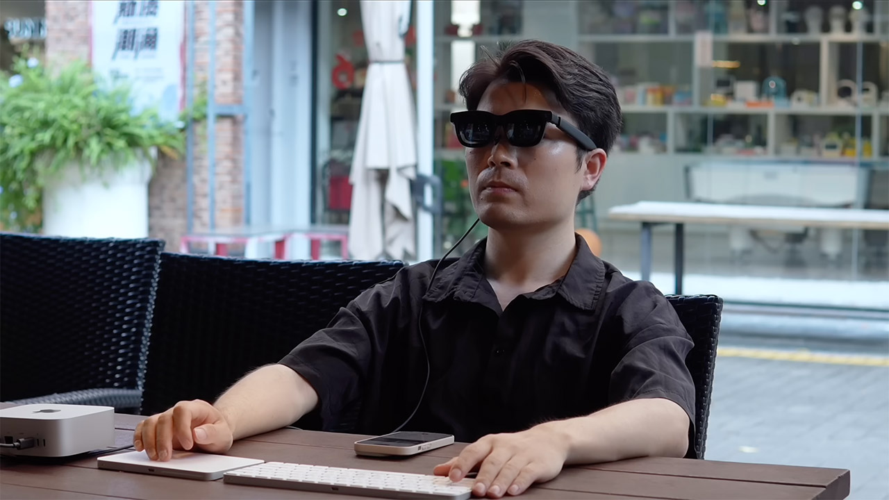 Portable Mac Mini Setup No Monitor XR Glasses