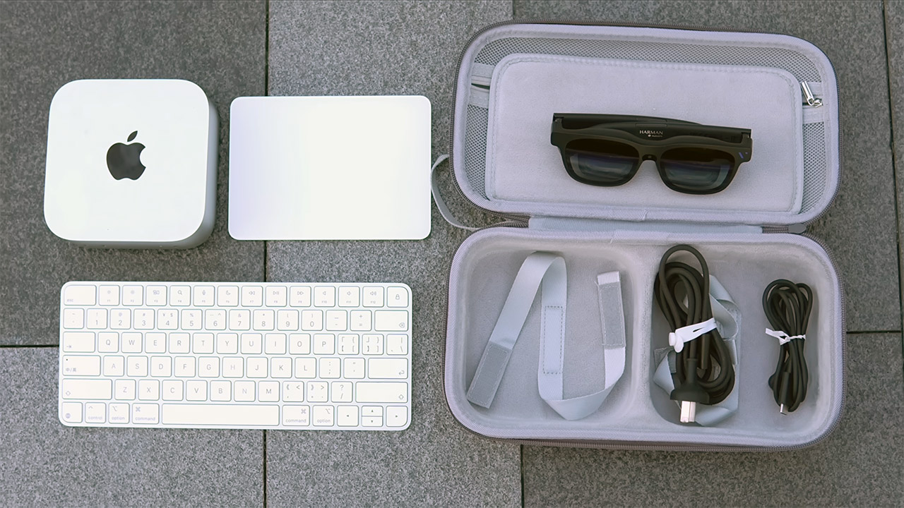 Portable Mac Mini Setup No Monitor XR Glasses