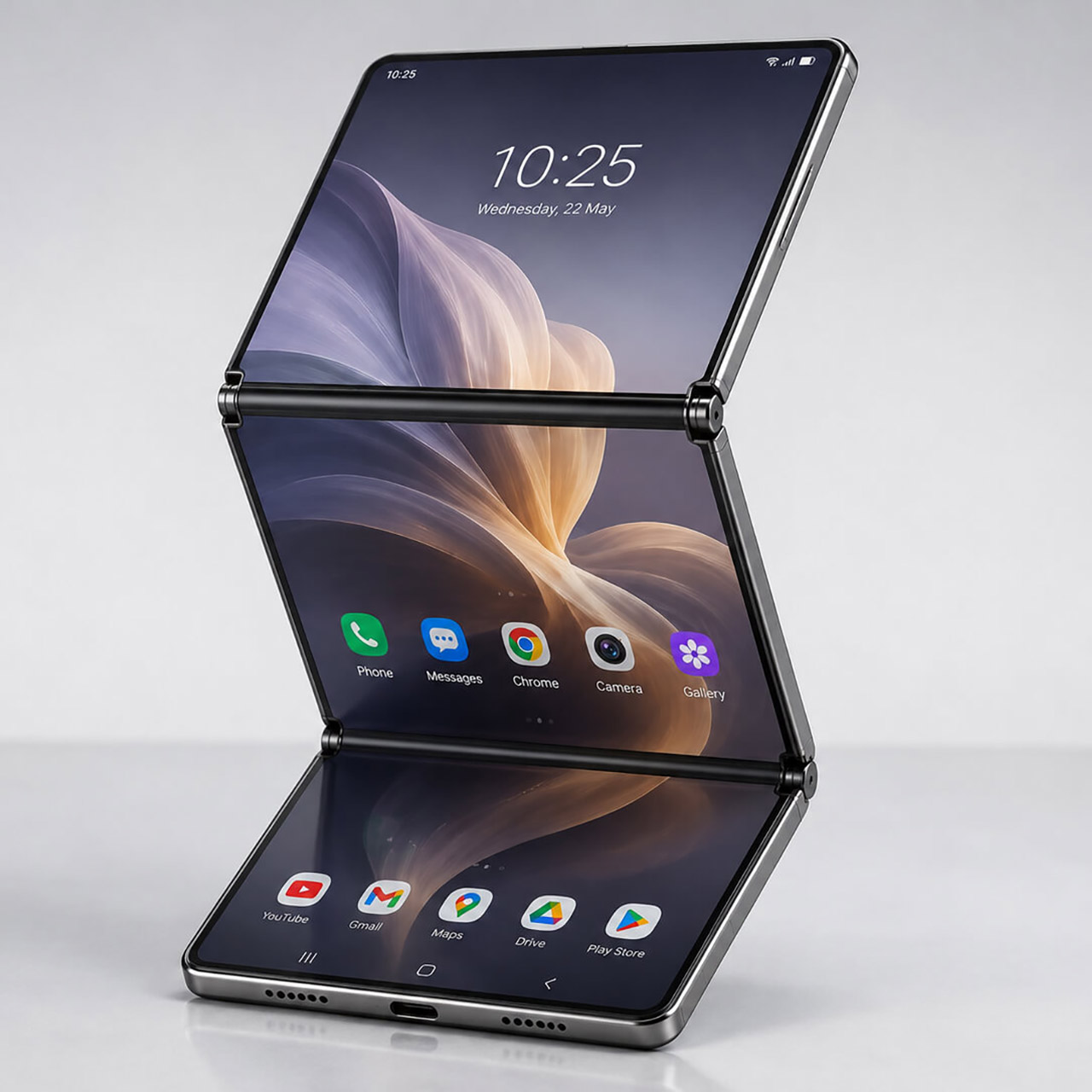 Huawei Vertical Tri-Fold Smartphone Patent Leak