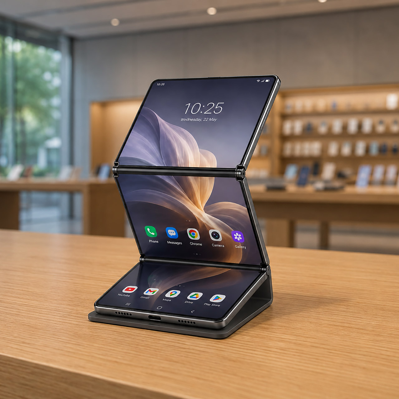 Huawei Vertical Tri-Fold Smartphone Patent Leak