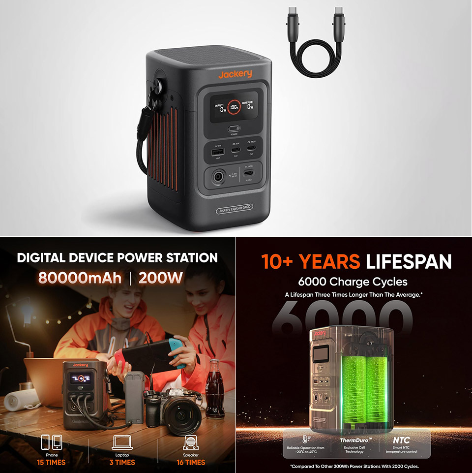 Jackery Explorer 240D Power Bank Station