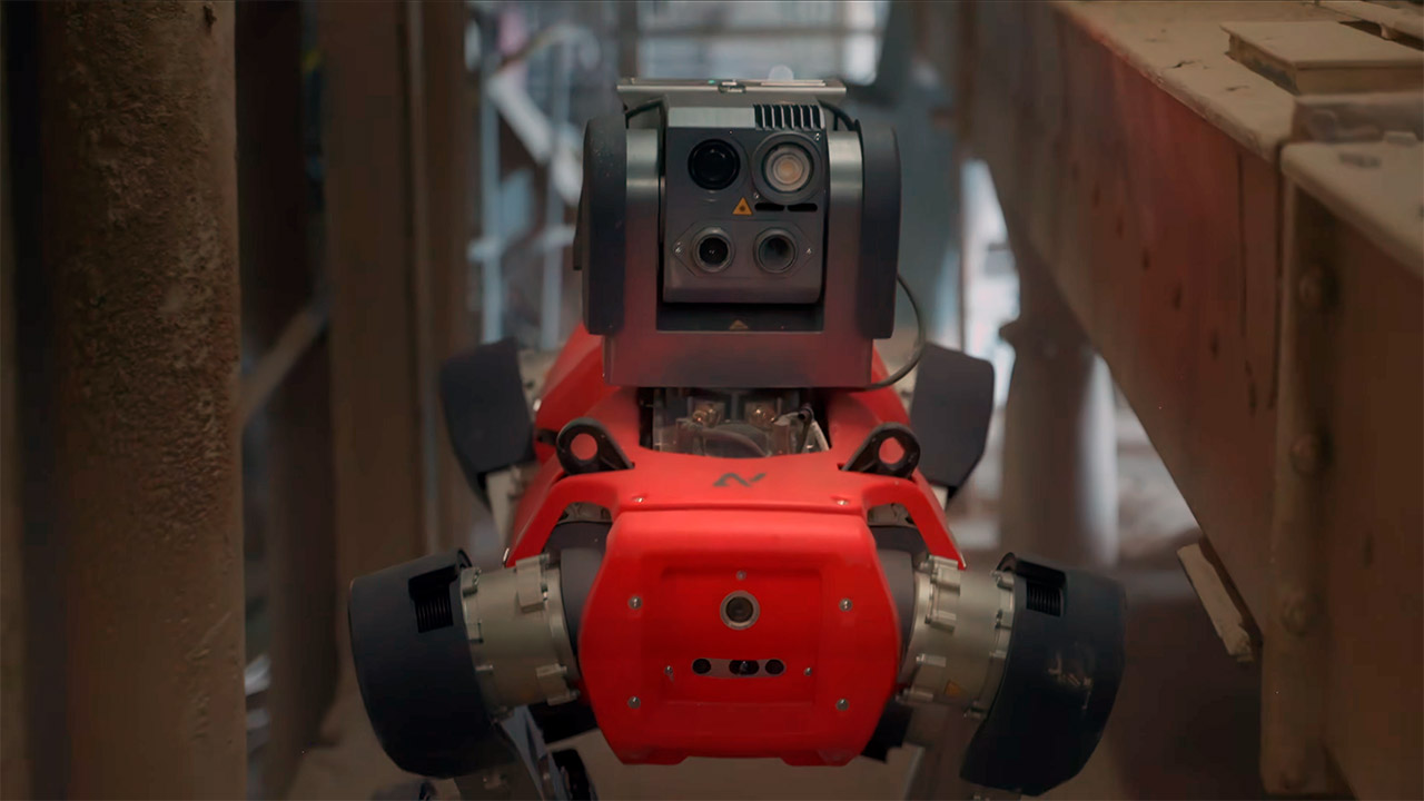 ANYbotics ANYmal Robot Dog Cement Plant Inspection