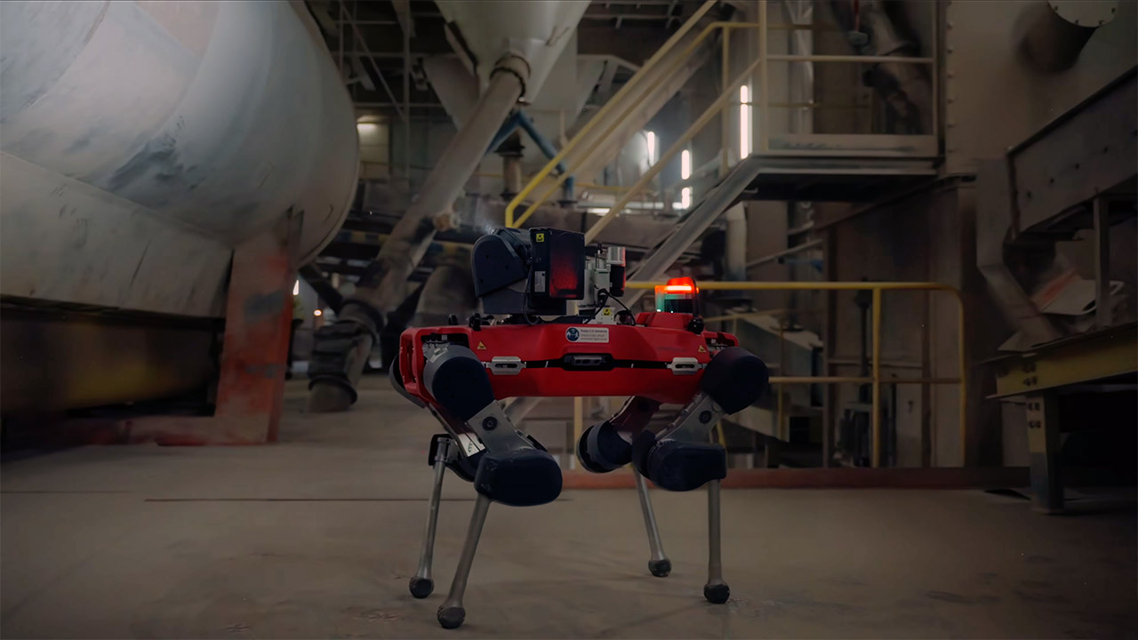 ANYbotics ANYmal Robot Dog Cement Plant Inspection