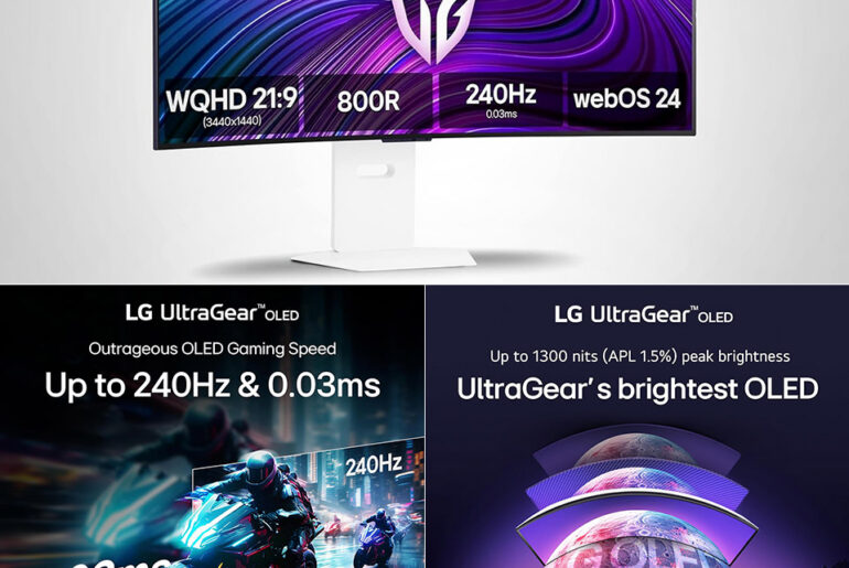 LG UltraGear 39GX90SA-W 39" Curved OLED Gaming Monitor