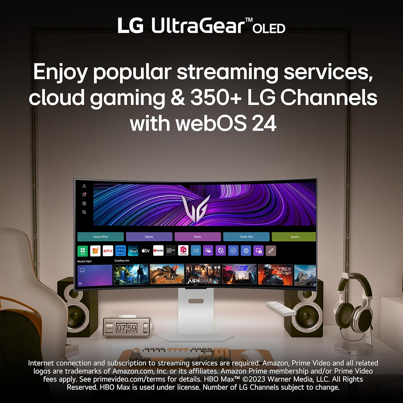 LG UltraGear 39GX90SA-W 39" Curved OLED Gaming Monitor