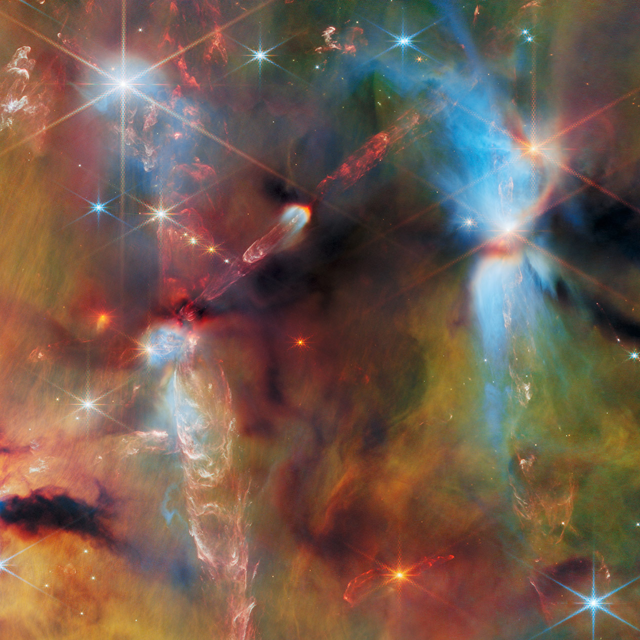 James Webb Space Telescope Orion A Nebula OMC-2