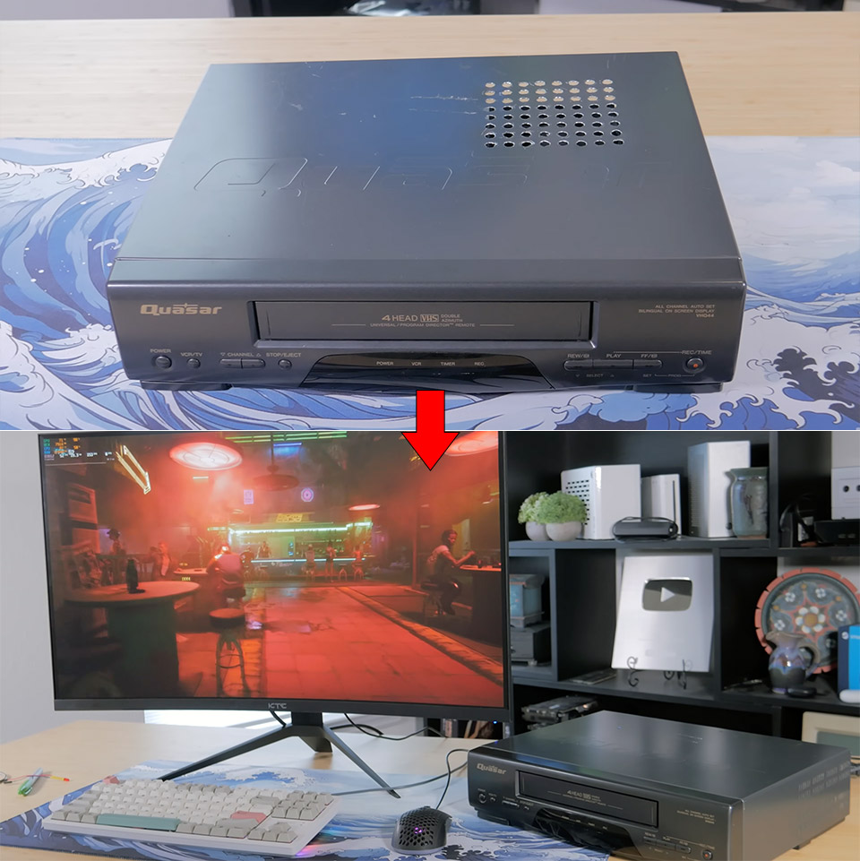 VHS Player PC Case Mod