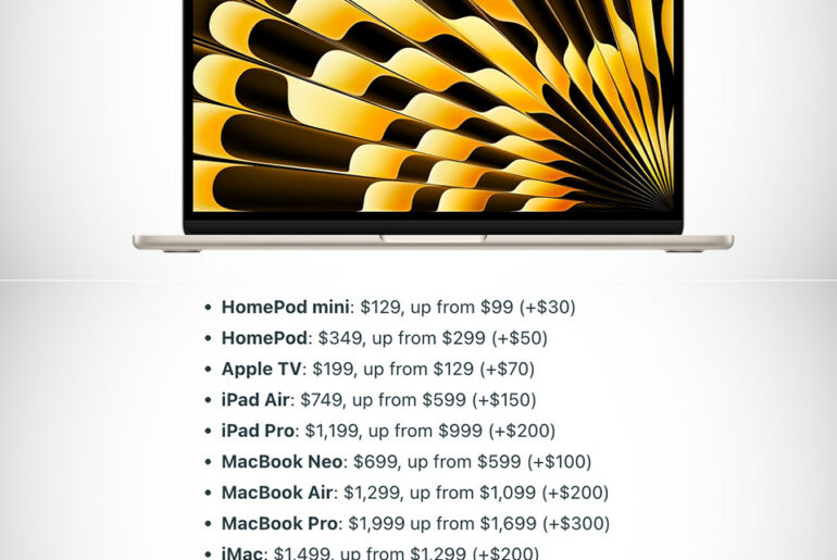 Apple Price Hike Increase MacBook iPad 2026