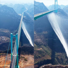 China Huajiang Grand Canyon Bridge Waterfall