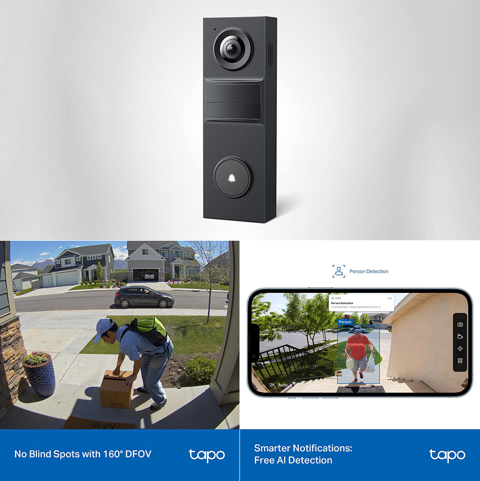 TP-Link Tapo D205 2K Video Doorbell