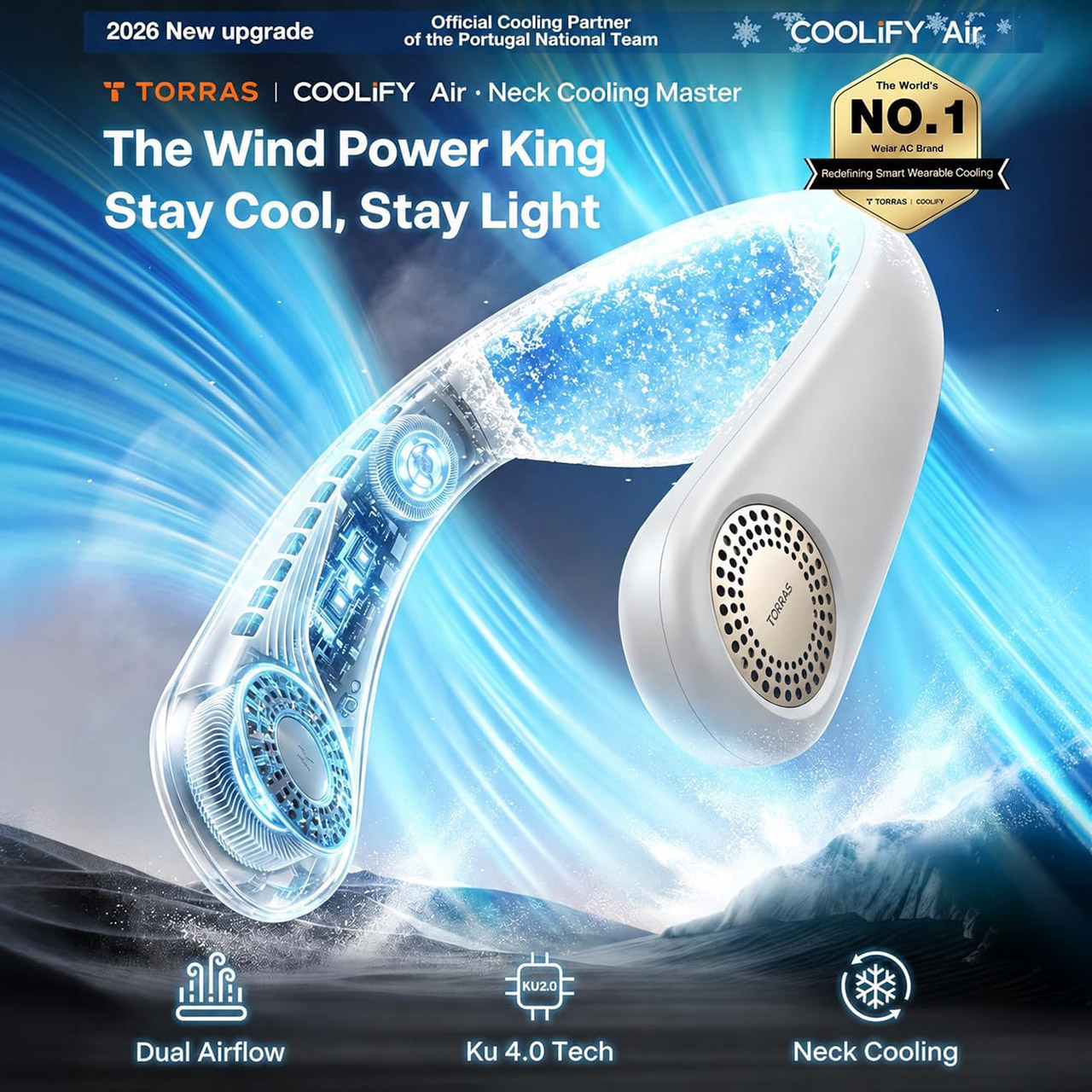 TORRAS COOLiFY Air 2026 Neck Fan Air Conditioner