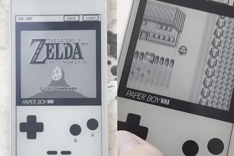 Paper Boy S3 ePaper E-Ink Game Boy