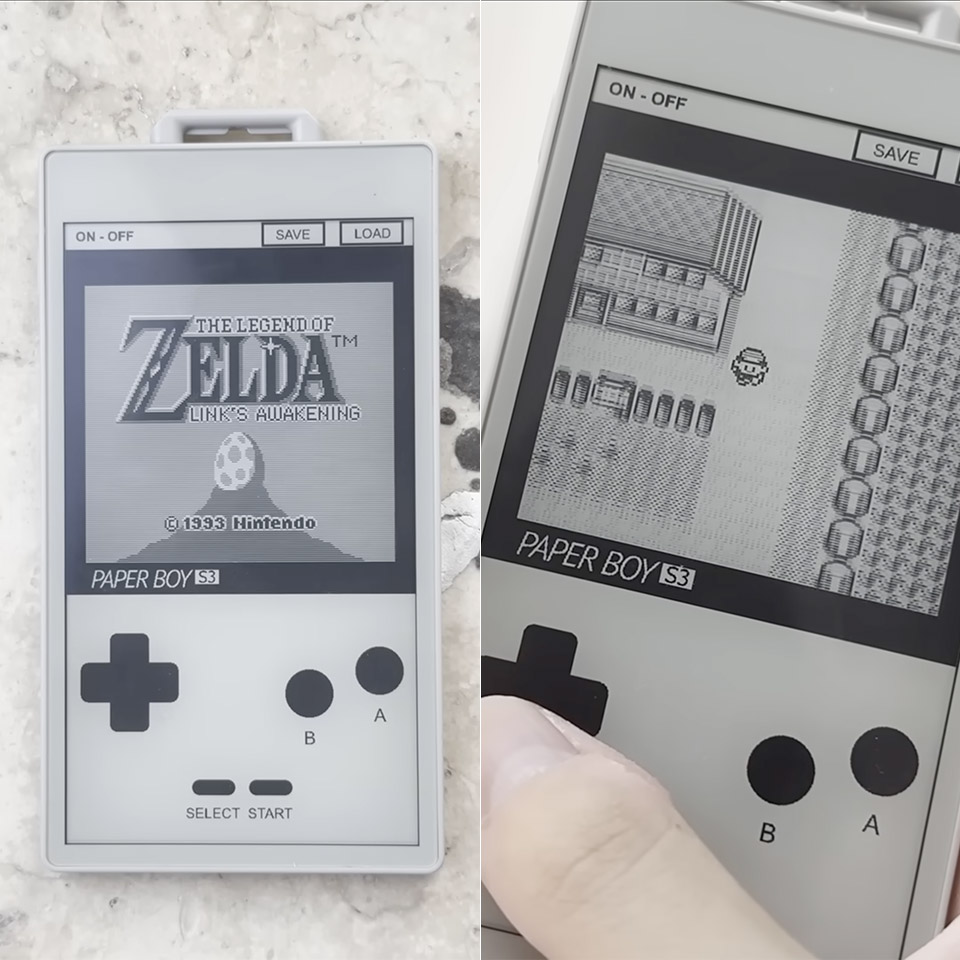 Paper Boy S3 ePaper E-Ink Game Boy