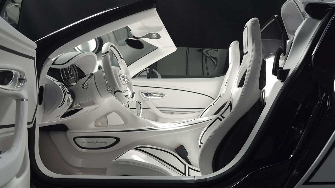 Bugatti W16 Mistral Blanc Eternal Interior