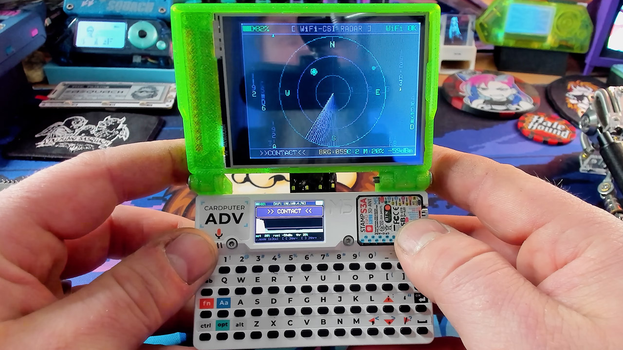 Cardputer WiFi Signals People Detection Through Walls