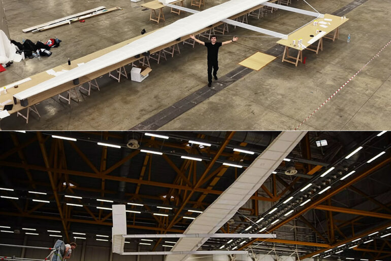 University of Pisa World's Largest Paper Airplane Guinness