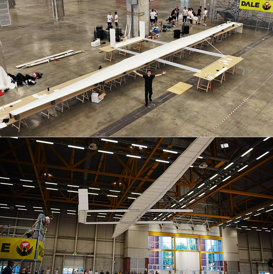 University of Pisa World's Largest Paper Airplane Guinness