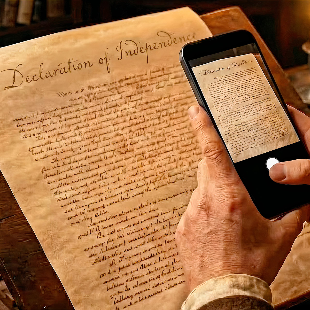 Google Workspace Founding Fathers AI Co-Editing Commercial