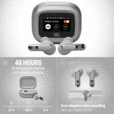 JBL Live Beam 3 Touchscreen Charging Case Earbuds