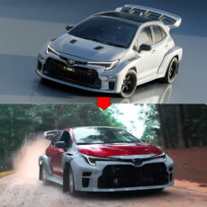 3D-Printed Body Kit Toyota Corolla GR Rally Car