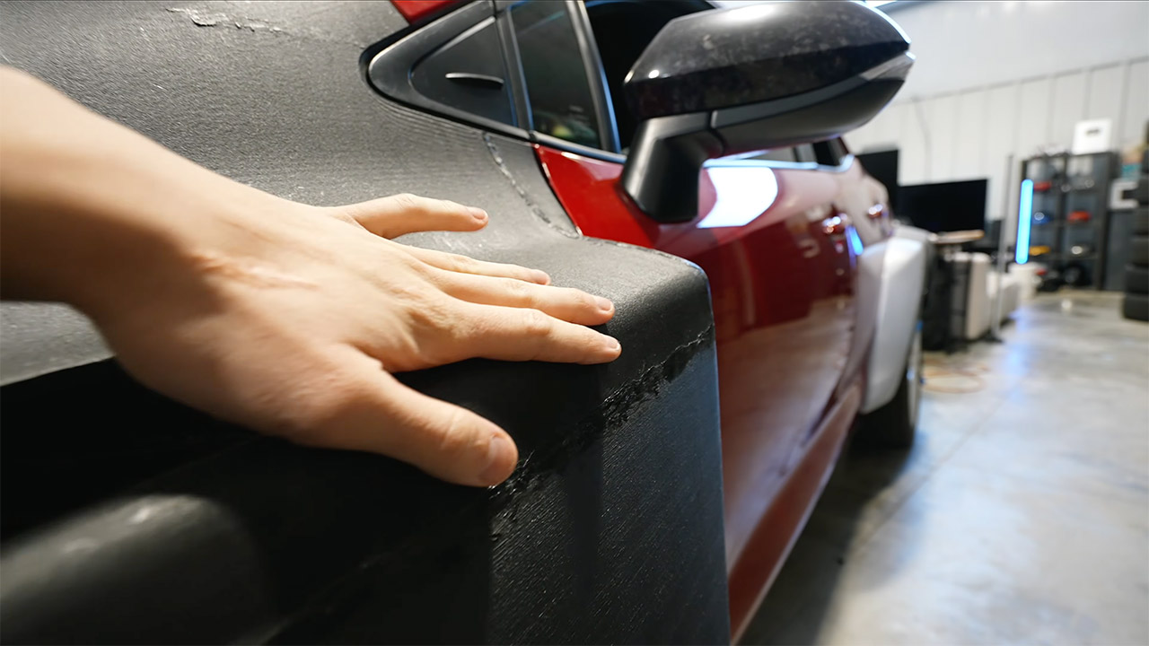 3D-Printed Body Kit Toyota Corolla GR Rally Car