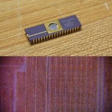 1980s Motorola Microcontroller Up-Close Microscope