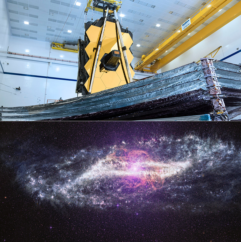 Webb Centaurus A Starburst Galaxy