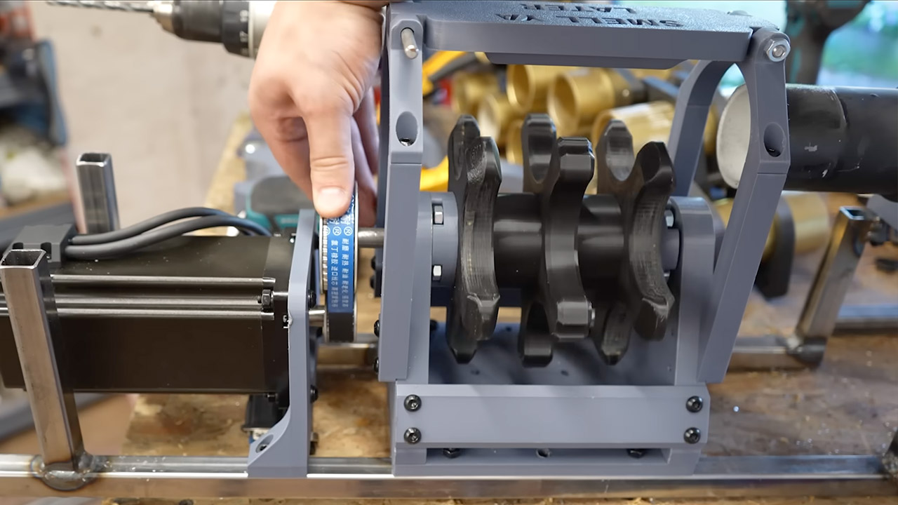DIY Belt-Fed Potato Cannon