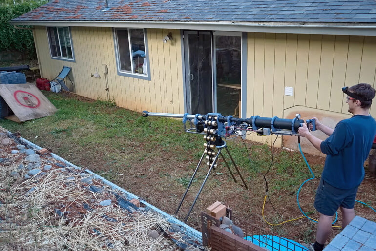 DIY Belt-Fed Potato Cannon