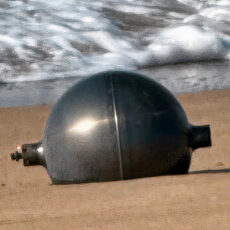 Metal Spheres Queensland Space Debris Australia Beach