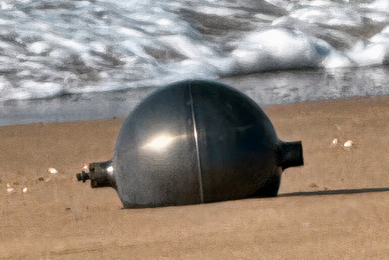Metal Spheres Queensland Space Debris Australia Beach