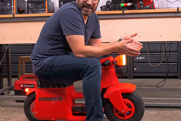 3D-Printed Mini Motorbike Mirandetta