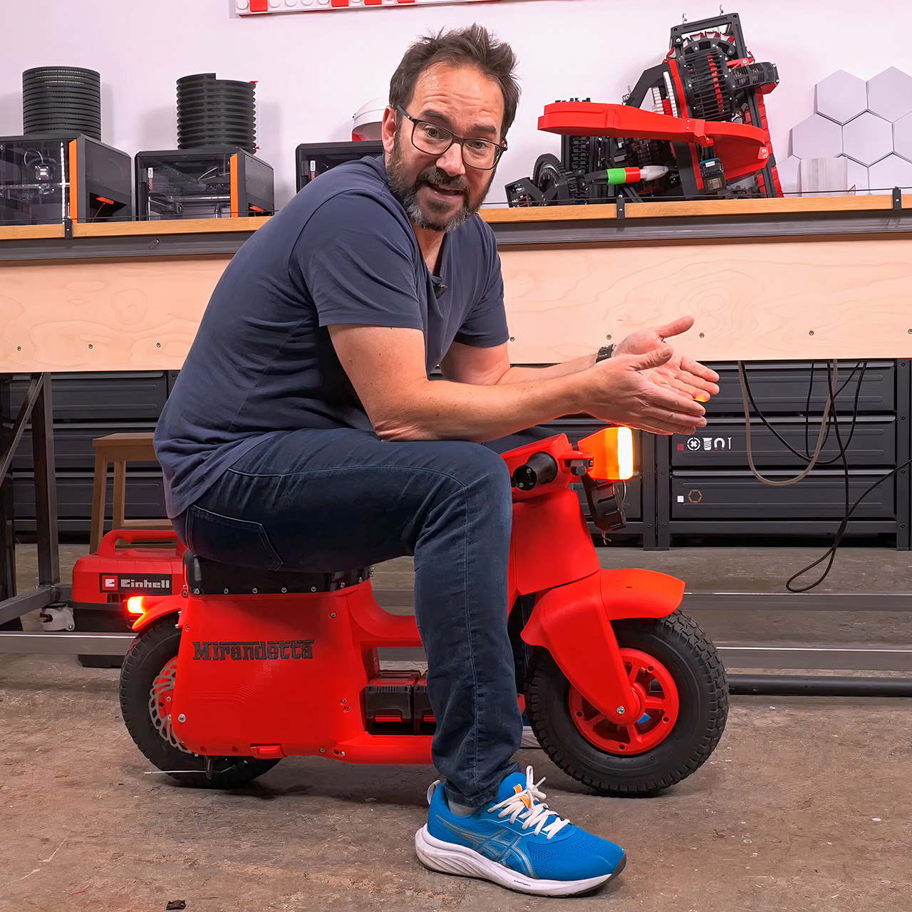 3D-Printed Mini Motorbike Mirandetta