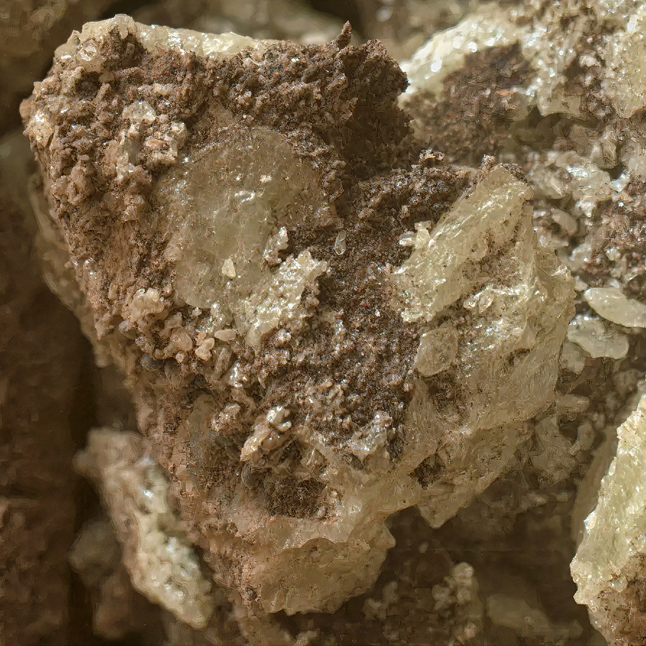 NASA Curiosity Rover Crush Rock Sulfur Crystal Mars