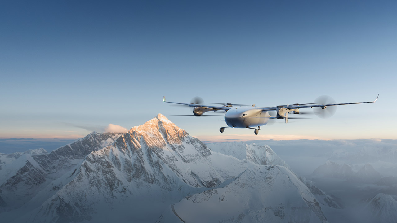 DJI EV50 First Fixed-Wing eVTOL Drone Everest Delivery