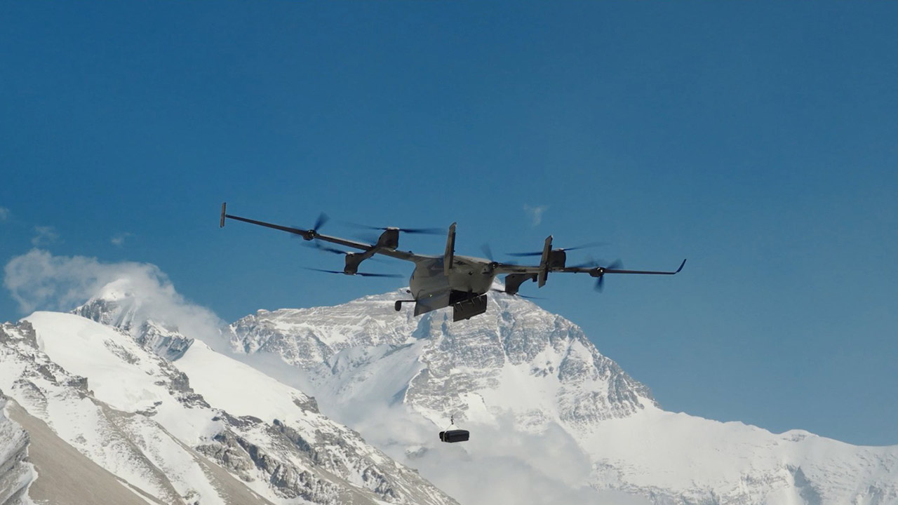 DJI EV50 First Fixed-Wing eVTOL Drone Everest Delivery