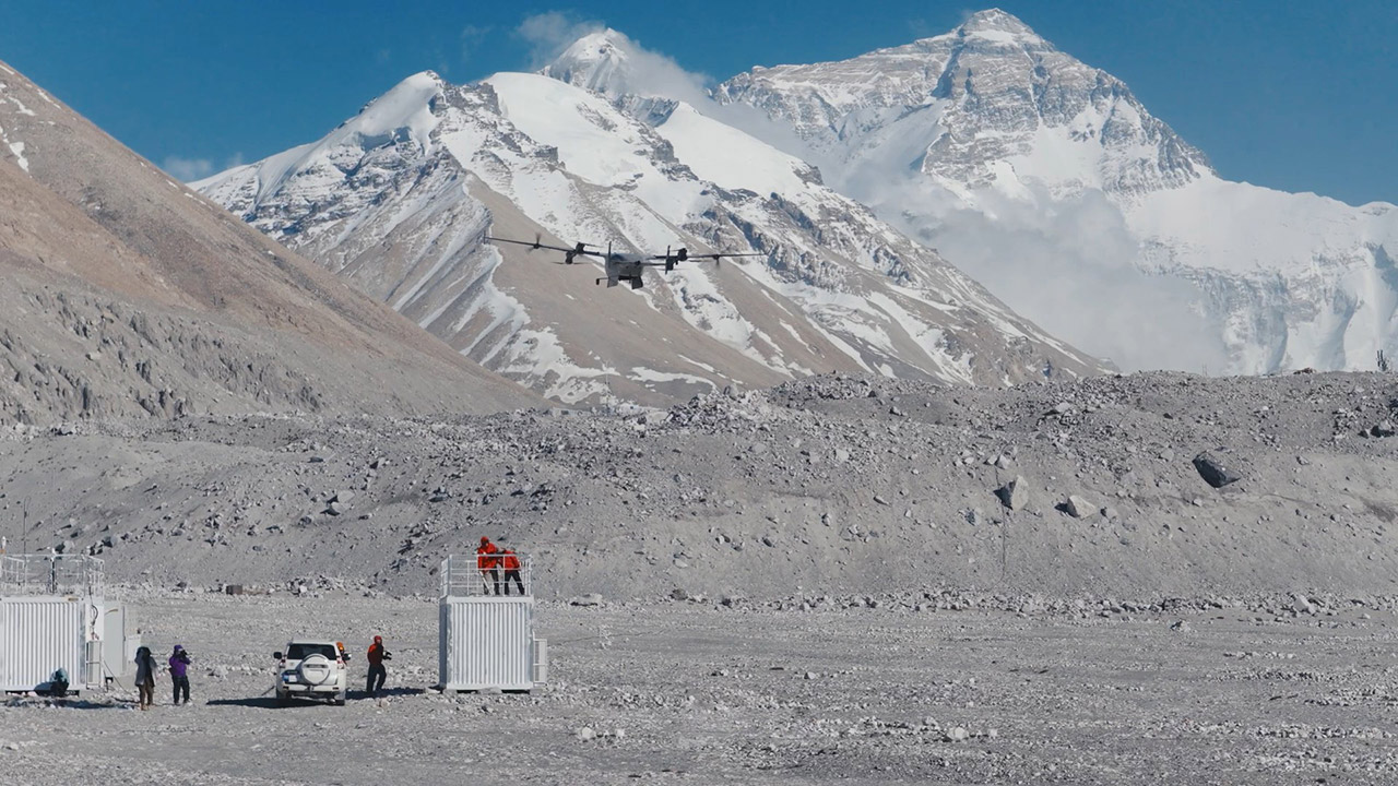DJI EV50 First Fixed-Wing eVTOL Drone Everest Delivery