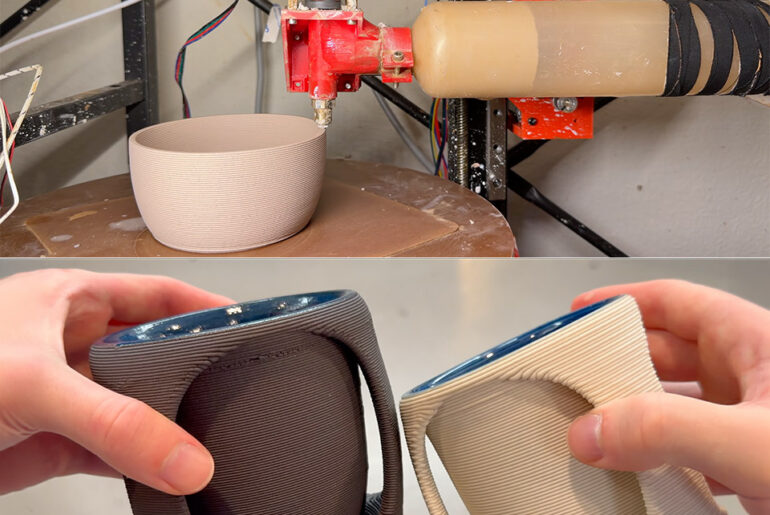 Custom Clay 3D Printer Extruder Impossible Objects