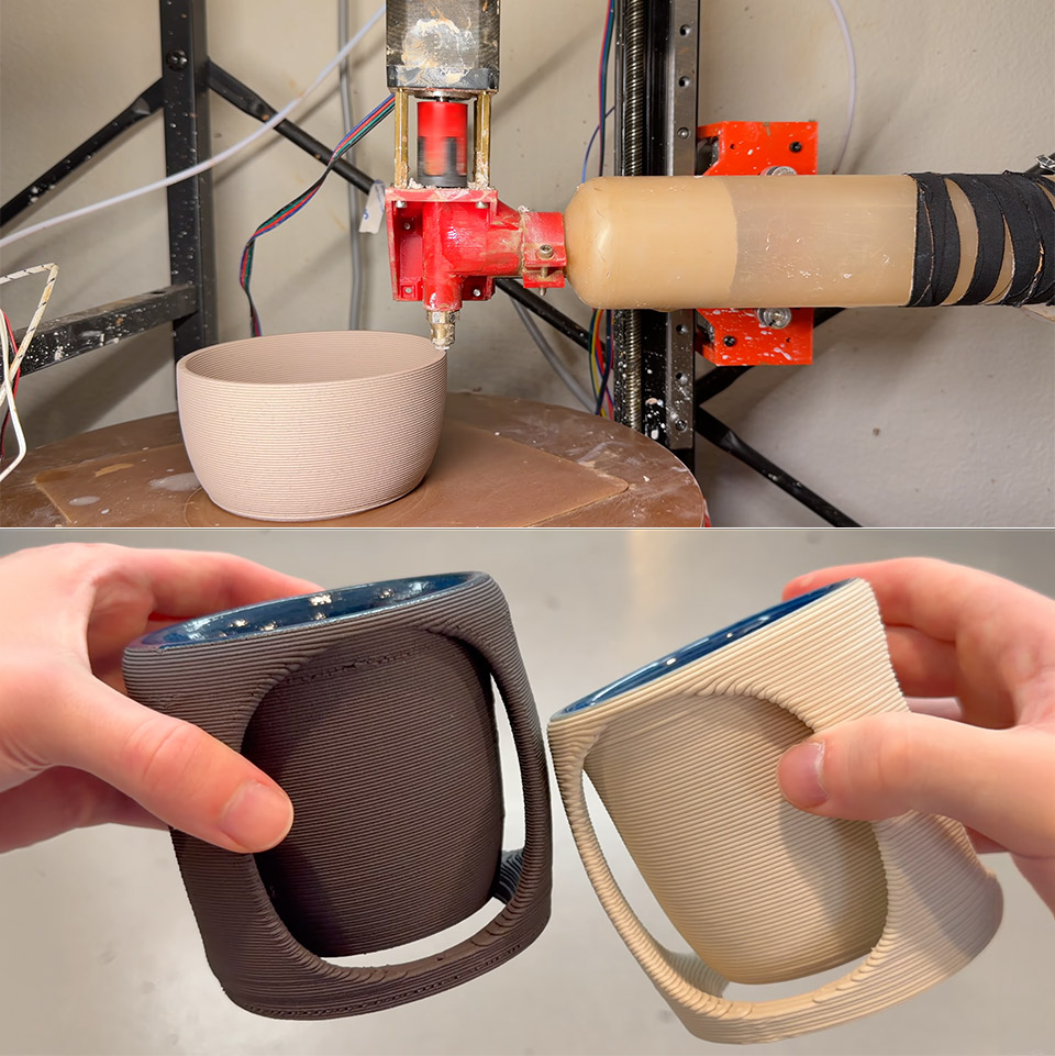 Custom Clay 3D Printer Extruder Impossible Objects