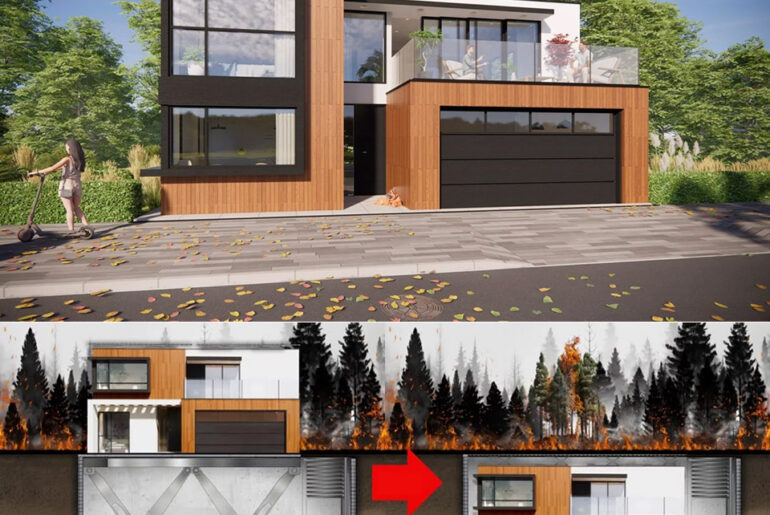 HiberTec Homes Hydraulic Underground Disaster-Proof