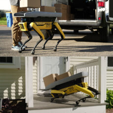 Boston Dynamics Spot Robot Dog Last Mile Delivery