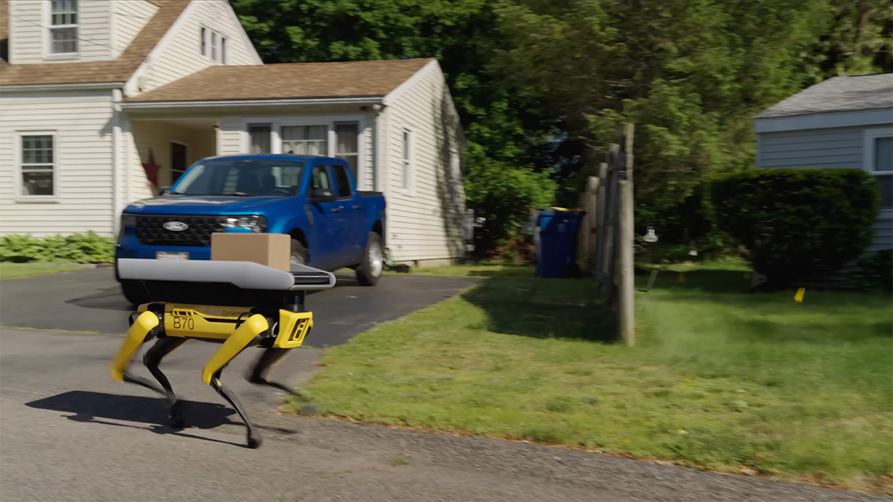 Boston Dynamics Spot Robot Dog Last Mile Delivery