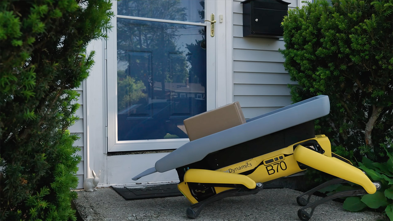 Boston Dynamics Spot Robot Dog Last Mile Delivery