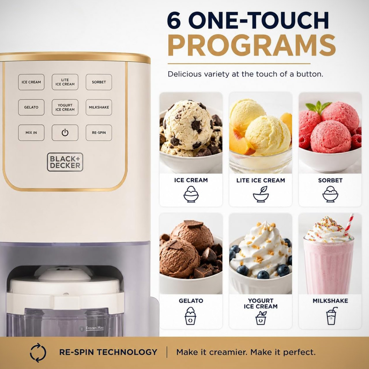 Black Decker Perfect Pint Ice Cream Maker