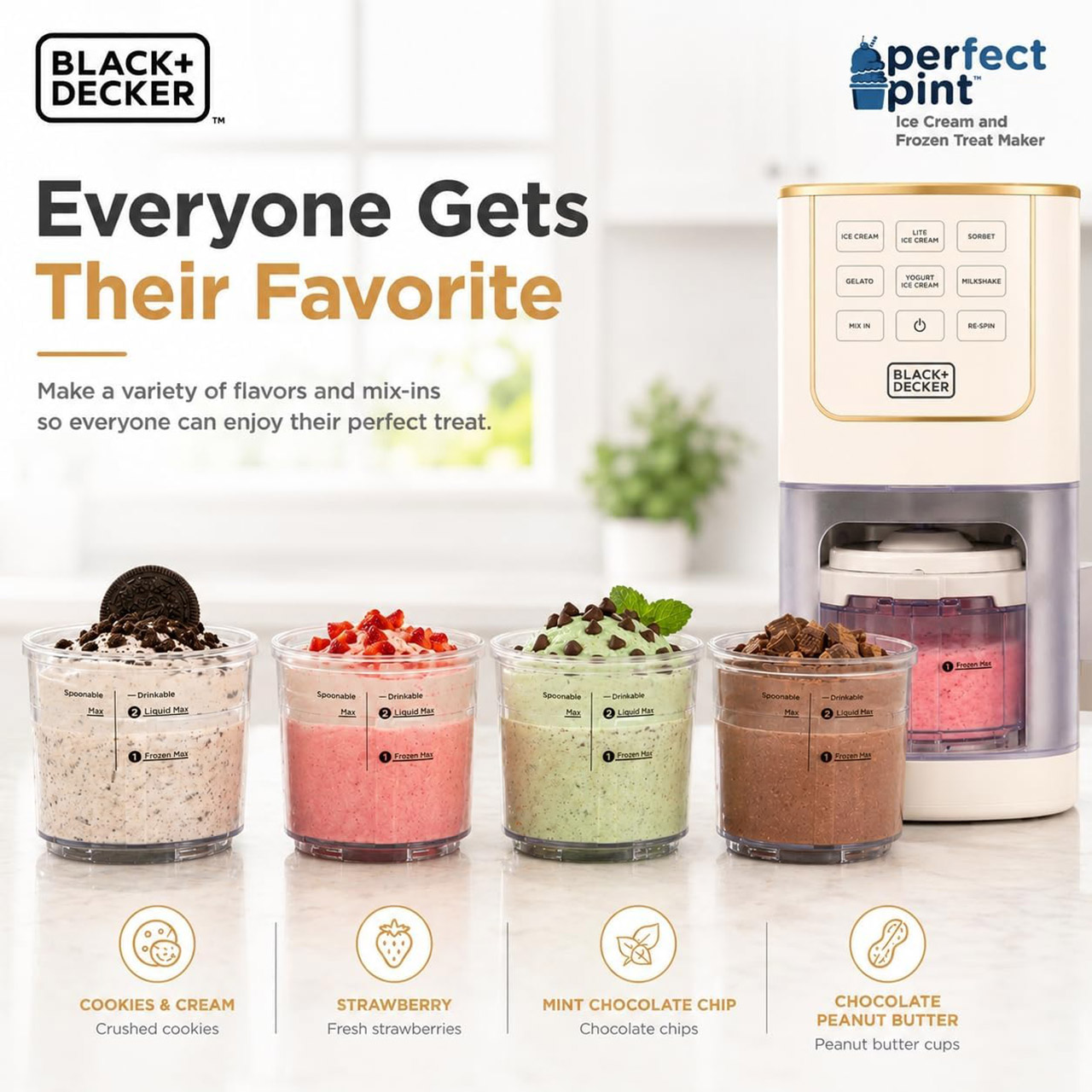 Black Decker Perfect Pint Ice Cream Maker