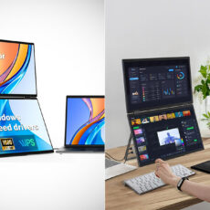 InnoView Portable Dual Monitor Stacked