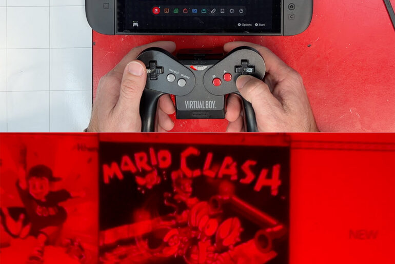 Nintendo Switch Virtual Boy Wireless Controller Mod RetroOnyx