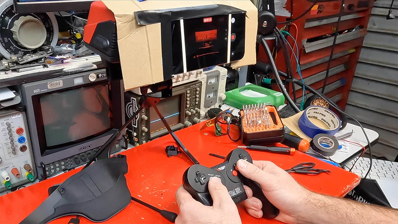 Nintendo Switch Virtual Boy Wireless Controller Mod RetroOnyx