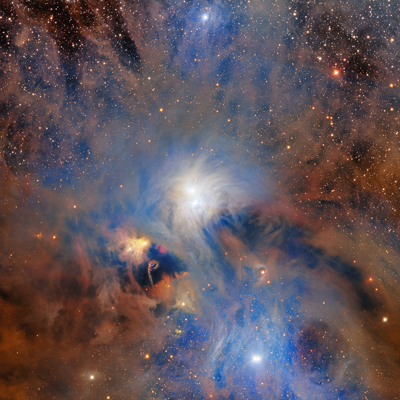 Dark Energy Camera Corona Australis Molecular Cloud Starry Night